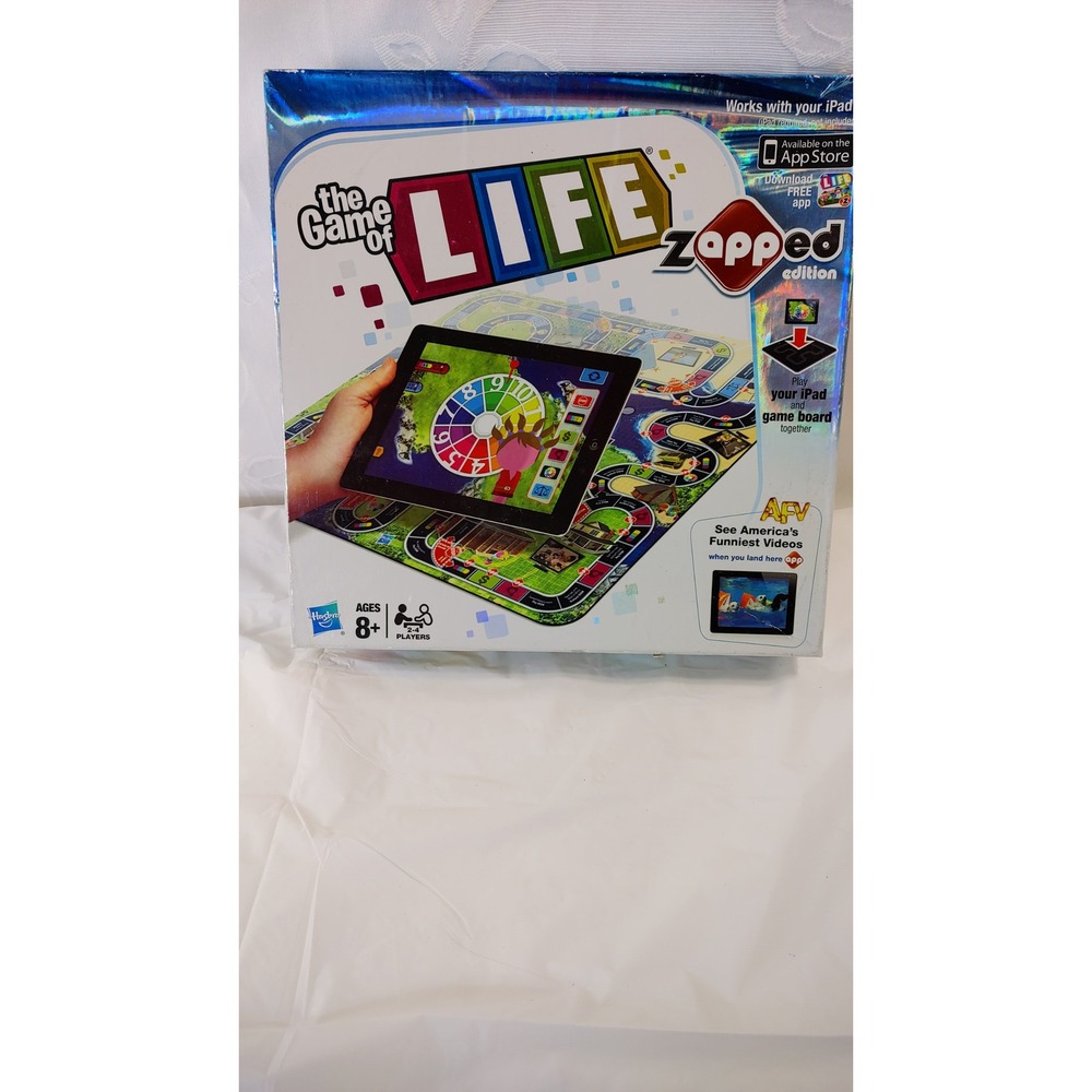 Hasbro The Game of Life Zapped Edition Board Game iPad Interactive 38187 NEW